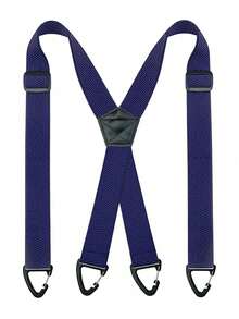 1.5 Inch X-Back Invisible Suspenders, Sturdy And Durable, Suitable For Men In Autumn/Winter, Can Be Used As Halloween Costume Accessory, Also Suitable For Teens, Young Men, Casual, Outdoor, Sports, Vacation, Graduation Gift, Birthday Gift, Daily Wear - Multicolor - View 6