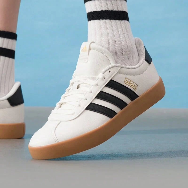 Adidas Men's And Women's Shoes 2026 New VL COURT 3.0 Sports Casual Shoes Low-Top Sneakers T-Toe Shoes White Sneakers IH6574 - White - View 1