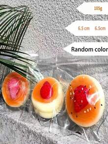 Strawberry & Blueberry Souffle Cream Squishies, Realistic Cake Squishy Stress Relief Toy, Perfect Gift For Holidays, Birthdays, And Parties - View 5