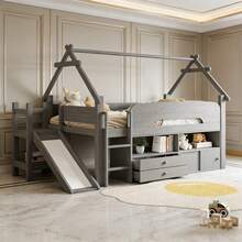 Grey + Solid Wood