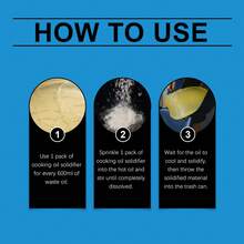 Solidifier For Used Cooking Oil, Easy To Handle Kitchen Waste Oil Disposal, Multi-Purpose Oil Cleaning Solidifier - 20g - View 7