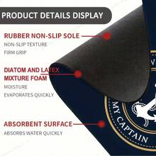 Silica Gel Bath Mat, Bathroom Toilet Non-Slip Quick Dry Carpet, Soft Crystal Velvet Absorbent Washable Rug - Multicolor - View 7