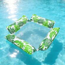 1件充气泳池床，泳池漂浮椅，泳池派对座椅漂浮床，适合成人夏季日光浴、沙滩、泳池派对 - 彩色 - 查看 6