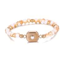 1 pieza Pulsera de proyección de foto cuadrada pequeña personalizada de acero inoxidable - Multicolor - Ver 8