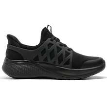 Skechers Zapatos casuales para hombres, Serie BOB'S para hombres, zapatos deportivos casuales con cordones, zapatos para uso diario, zapatos deportivos casuales para exteriores, se sugiere pedir medio número menos, 118308-BBK - Todo negro - Ver 3