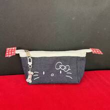 SANRIO Estuche de lápices de denim de alta calidad, organizador de papelería de gran capacidad para estudiantes, almacenamiento multifuncional de escritorio - estuche para lápices - Ver 16