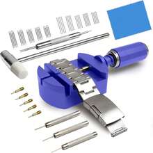 52pcs Luxury Professional Watch Repair Tool Kit, Includes Pusher Pliers, Hammer, Spring Bar Tool, Chain Saw & Band Connectors - Perfect Gift For Watch Enthusiasts - Multicolor - View 11