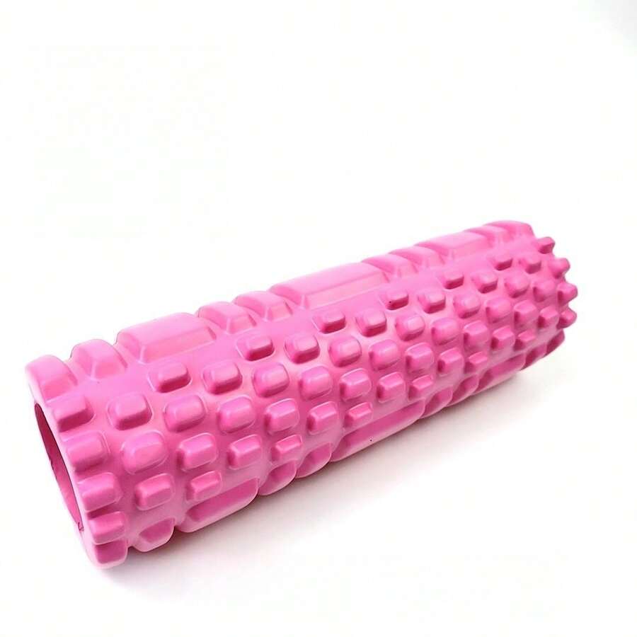 Con lăn tập yoga bằng xốp 25,5cm, dùng cho tập thể dục, rèn luyện cơ bắp, Pilates, thể thao, massage, tập luyện điểm kích thích, tập luyện tại nhà, phòng tập thể dục. - Màu Hồng Tươi - Xem 1