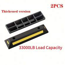 21-Inch Heavy Duty Rubber Parking Lot Barrier, Garage Vehicle Parking Pole - A - View 4