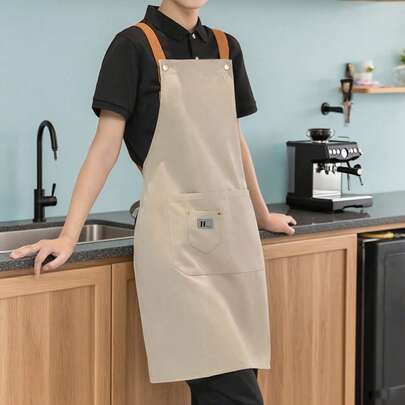 Canvas Waterproof Apron, Catering & Kitchen Use, Work Uniform For Men And Women, New Design