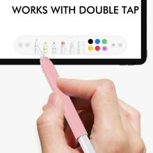 Silicone Grip Compatible With Apple Pencil 2nd Generation & Apple Pencil (USB-C) Grip Ergonomic Design Protective Case Cover Sleeve - Multicolor - View 5