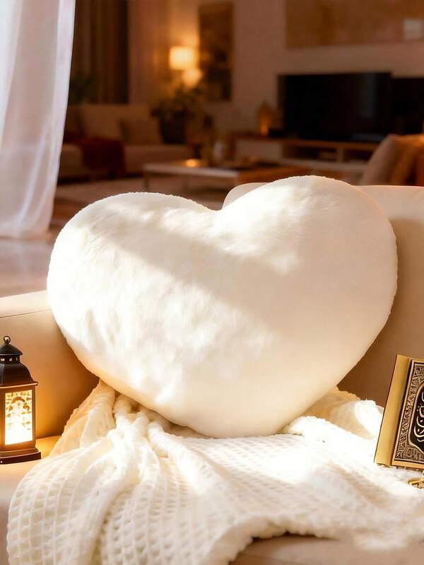 1 Stück Herz Kissen, süßes herzförmiges dekoratives Kissen, Plüsch Dekorationskissen, weiche Materialien, Raumdekoration Kissen Sofa Schlafzimmer Wohnzimmer, Heimdekoration, Alltagsparty, Hochzeit, Valentinstag Geschenk, Ostern, Geschenk