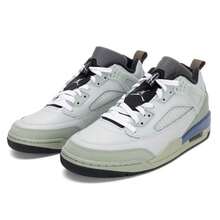Men's Casual Shoes JORDAN SPIZIKE LOW Fashion Low-Top Sneakers, Lightweight Casual Shoes, Sports Training Basketball Shoes HV5969-003 - Silver/Metallic Silver/Horizon Green/Mink Brown - View 1