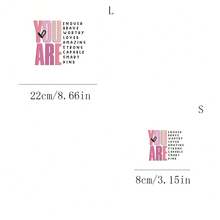 1/2/3pcs Interesting Quote DIY Heat Transfer Patches, Suitable For Children Clothing T-Shirts, Hoodies, Canvas Bags, Hats, Pillows - 3PCS-s - View 4