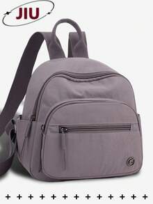 Ba lô nylon nhiều lớp chống trộm, ví nữ, túi thời trang đa năng hàng ngày, túi du lịch nhẹ nhiều ngăn, ba lô tối giản dung tích lớn, ba lô tiện dụng, phù hợp cho học sinh, y tá, giáo viên, chuyên gia kinh doanh, du lịch, đi làm, mua sắm, văn phòng, hẹn hò, leo núi, đào tạo, công việc, quà sinh nhật, quà ngày lễ, ba lô - Nhiều màu - Xem 15