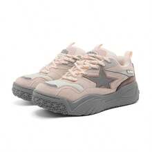 Q-AND Women's Platform Sneakers 2026 New Autumn Shoes Retro Chunky Sneakers Niche Pink Chunky Shoes - Light Pink - View 15