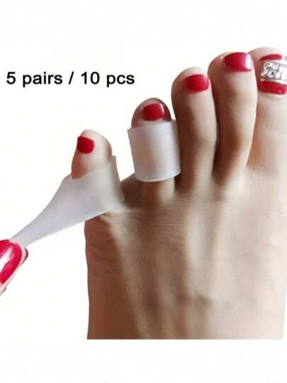 10pcs/Pack Toe Protectors, Toe Sleeves To Protect Toes From Friction, Small Toe Protector Sleeves, Anti-Friction Silicone Toe Caps, Thumb Care, Anti-Friction Toe Finger Protectors, Foot Sleeves