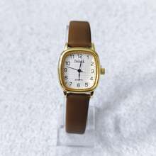 Small Square Women's Watch, Colorful Leather Strap. - Màu Tím - Xem 2