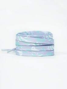 Blue Series Shoelaces, Fashion Sneaker Laces Replacement, Flat Woven Polyester Shoelaces - Multicolor - View 7