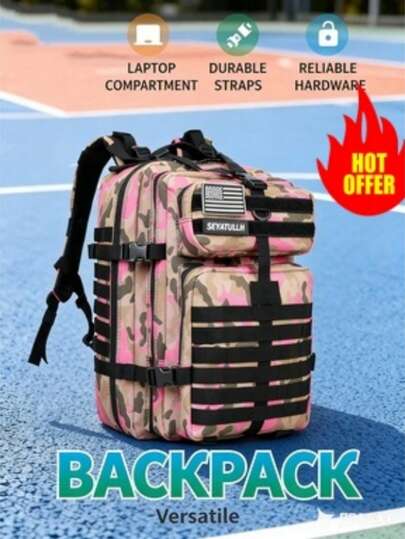 SEYATULLH Camping Hiking Bag, Outdoor Mountaineering Bag, Sports Luggage Bag, Large-Capacity Travel Essential Multifunctional Backpack