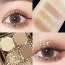 DIKALU Four-Color Eyeshadow Palette, 1 Piece, Long-Lasting Color, Women's Eye Makeup Product - Diamond Crystal Chandelier - View 3