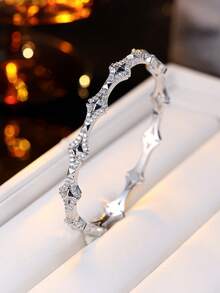 经典设计奢华水晶蛇形手镯，女士时尚品牌珠宝，锆石动物手链，派对礼物 - 手鐲 - 查看 7