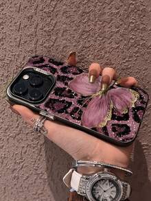 1 funda de teléfono eleganteNo incluye cordón ni soporte. Resistente a golpes. Funda Premium para Teléfono con Diseño de Mariposa y Estampado de Leopardo Compatible con 14, 15 Professional, 16, 11, Phones, 16 Professional, 13, 11, 12, 13, 16, 15, 16 Plus, 16 Professional, P16, P16PEOMAX, P14 PRO, P13, P11, P12XR, Cartoon 78G, Series A134G, A14, A04, A34, Resistente al Agua, Anti-Caídas, Anti-Arañazos, Primavera, Regalo de Cumpleaños, - Multicolor 3 - Ver 7