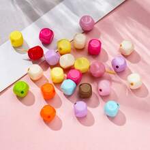 10mm Macaron Acrylic Diagonal Cut Square Beads DIY Mobile Phone Chain Necklace Bead Accessories Wholesale - Multicolor - View 3
