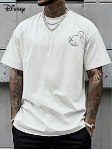 Disney Official Licensed Mickey Mouse Evolution Timeline Graphic T Shirts 100 Percent Cotton Disney Shirt Washed 220g Unisex - trắng - Xem 2