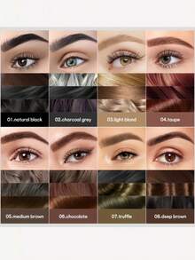 Pudaier 防水眉笔 - 液体眉笔，快速塑形，超细自然妆效，防水防汗，顺滑均匀，新手友好，持久妆容 - 06 - 查看 4