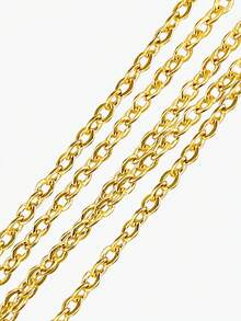 18K镀金项链延长链套装，精致项链延长链，女士三件套，延长链长度分别为2英寸、4英寸和6英寸，低过敏性材质，可选金色、玫瑰金或银色。 - 彩色 - 查看 5