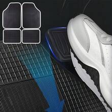 Universal Car Floor Mat Set Of 4 - Waterproof, Anti - Slip & Easy To Clean After Receiving It, Place It In A Ventilated Area For 1 - 2 Days, And The Odor Will Dissipate.Christmas Gift - Multicolor - View 4