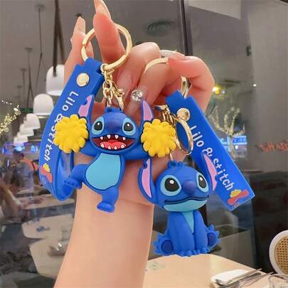 Llavero de Stitch de Disney, adecuado como regalo de vuelta a la escuela, recuerdo de fiesta, diseño lindo y divertido