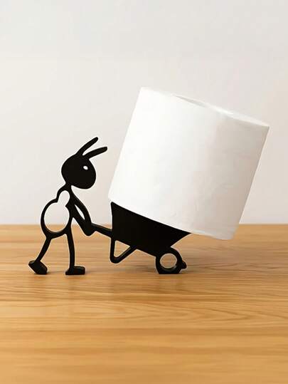 3D蚂蚁造型纸巾架，可爱装饰塑料落地式纸巾架，纸巾收纳架，趣味蚂蚁造型，多功能纸巾收纳工艺品，适用于浴室、床头柜、办公室、厨房和客厅——是馈赠亲朋好友的绝佳节日礼物，增添趣味，适合家居装饰、办公桌、浴室、卫生间或任何洗漱区台面，创意礼品