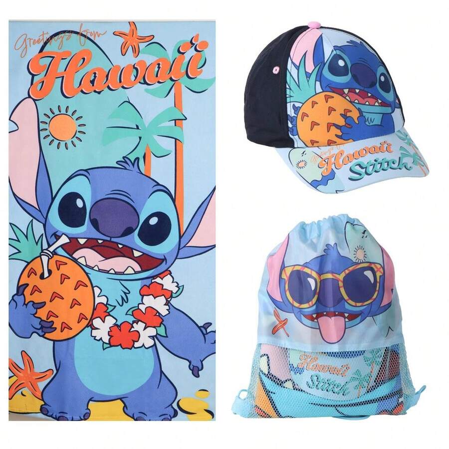Saquito Escolar Stitch – Mochila Tipo Saco Con Cordón Para Niños, 27x33cm, Ideal Para Ropa Y Merienda