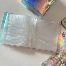 Sổ đựng sticker hai mặt cố định 4 inch bằng nhựa PVC in laser, 32 ngăn đựng ảnh và thẻ. - A - Xem 7