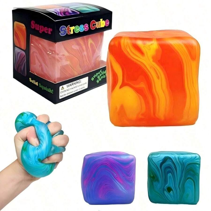 1pc - 2025 New Nee-Doh Swirl Ice Cube Malt Candy Stress Relief Ice Cube Cube - Birthday Gift - Christmas Gift - Perfect Gift - Gift - Collection Display - Hobby Collection - Squeeze