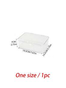 Hộp đựng trang sức bằng acrylic trong suốt, có thể xếp chồng lên nhau, có nắp gập, chống bụi, dùng để đựng kẹp tóc, băng đô, dây buộc tóc, ghim cài tóc và các phụ kiện nhỏ, thích hợp cho bàn trang điểm, tủ quần áo, phòng tắm, hoặc làm quà tặng. - Trong sáng - Xem 15