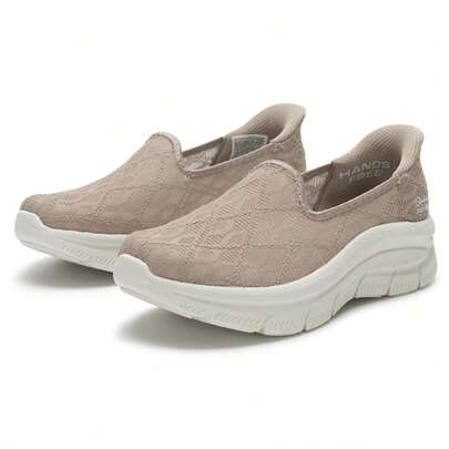 Skechers MODERN D'LUX Series Women's Slip-On Casual Shoes, Comfortable Lightweight Shock-Absorbing Sneakers, Suitable For Daily Commute And Sports, 159287-TPE