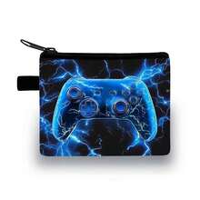 New Cute Cartoon Dinosaur/Football Wallet, Personalized Coin Purse For Men, Women, Children, Students - Game Black and Blue - View 7