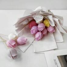 1 buc matriță din silicon cu piatră aromatică pentru lalele, matriță decorativă din piatră parfumată DIY lucrată manual, modele multiple, antiaderentă și ușor de demolat - alb - Vizualizare 6