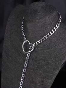 1pc Women's Role Play Eye Mask, Halloween Eye Makeup, Couple Party Masquerade Ball Blindfold Accessory, Eye Mask With Necklace Set - Black - View 11