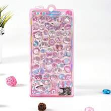 1pc Genuine Chuko 3D Embossed Stickers, Crystal Children's Reward Stickers For DIY Handcraft, Phone, Album, Fridge, Creative Candy Decor Cartoon Animal Stickers - 彩色 - 查看 8