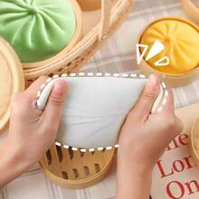 仿真烤肉包玩具，可爱食物减压包，ins风挤压玩具，解压神器 - 彩色 - 查看 5