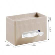 Tissue Box & Rack - Beżowy - Zobacz 7