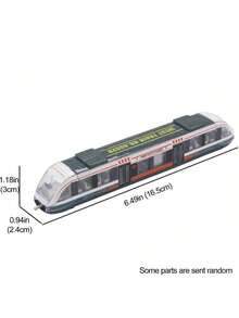1 件迷你压铸高速火车玩具模型，儿童合金火车玩具教育火车、火车必需品、火车轨道、火车、火车玩具、火车套装、火车、火车套装、火车玩具、返校 - 彩色 - 查看 3