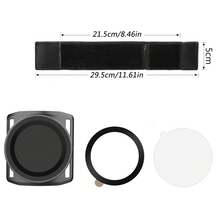 Magnetic Adhesive Phone Armband, Silicone Elastic Band Fixation, Running Fitness Phone Holder, Hands-Free, Gift For Friends And Family - Black-1 - View 9