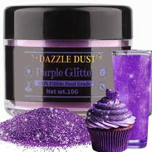 食用闪粉套装，可食用闪粉，适用于饮品，无味珠光粉，可用于烘焙、蛋糕、鸡尾酒、饮料、草莓、饼干、糖果、翻糖、露营用品、派对用品、朋友聚会、家庭聚餐。 - 彩色 - 查看 14