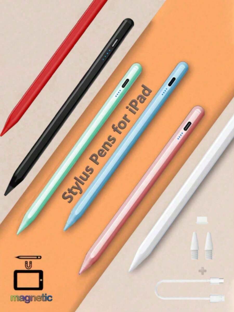 兼容 Apple Pencil Air 11 5 4 3 M3 M2 A16 Pro 13 第 11 代 M4 12.9 触控笔 10 9 第 9 代 10 代 mini 6 7 平板电脑触控笔 120mAh