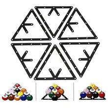 Magic Ball Rack Magic Rack Sheet Billiard Rack Holder 6Pcs Billiard Rack Black Triangle Ball Holder Positioning Billiard Table Pool Cue Accessorygift - as pic - View 7